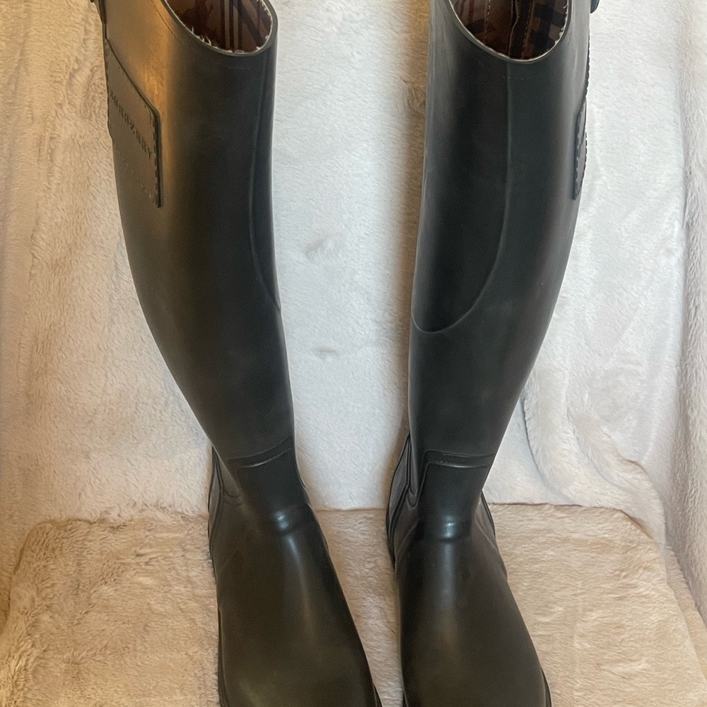 Burberry Black Rain boot